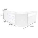 Polaris LED Winkel Toonbank Set K1200, B1200, TB60 & CM60 - Wit