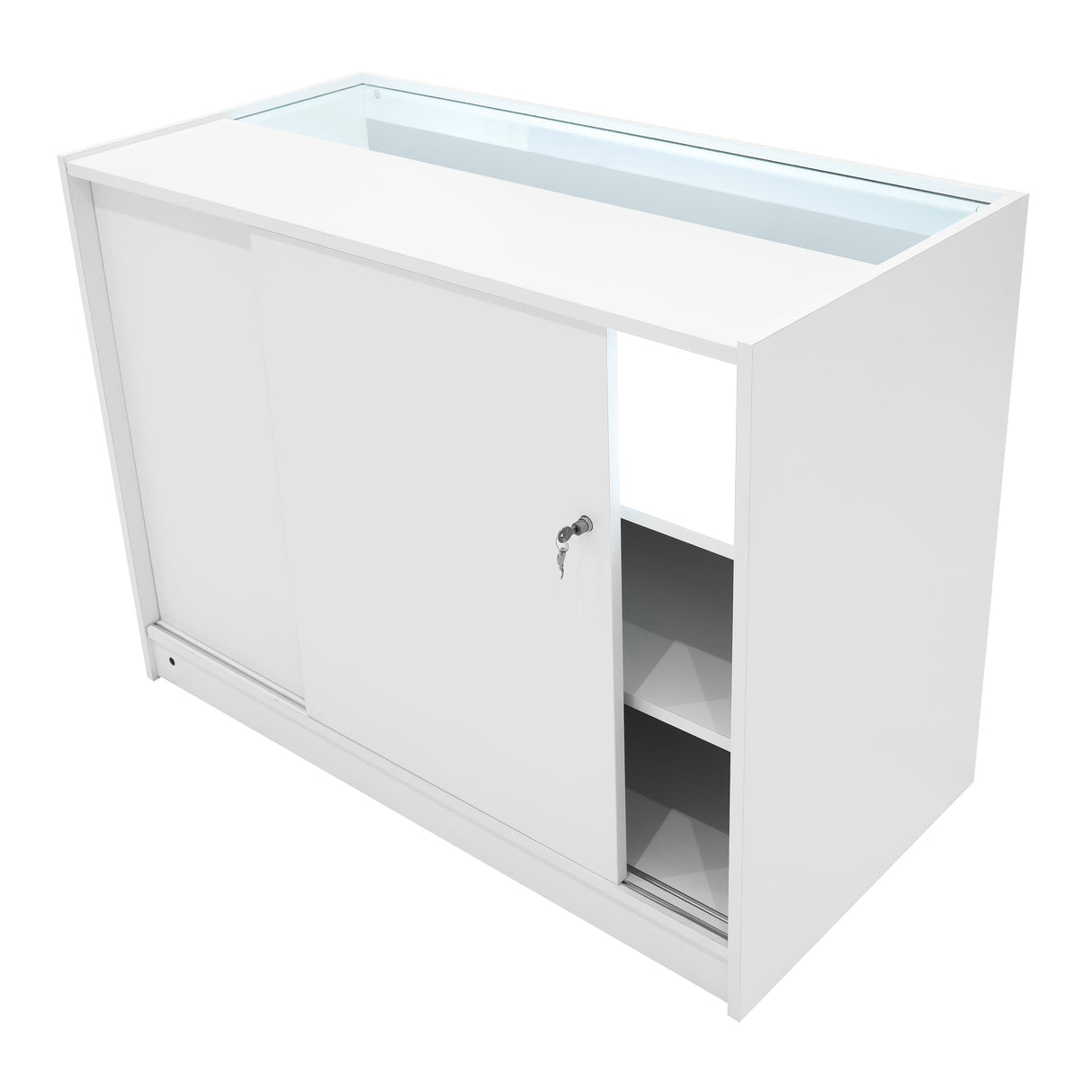 Europa LED Winkel Toonbank Set B1200, C1200, TB60 & LM60 - Wit