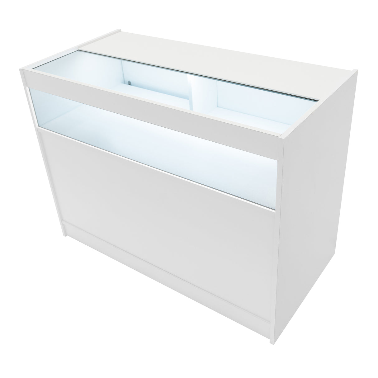 Europa LED Winkel Toonbank Set B1200, C1200, TB60 & LM60 - Wit