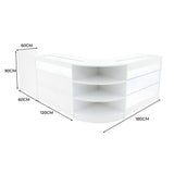 Hyperion LED Winkel Toonbank Set K1200, B1200, TB60 & LM60 - Wit