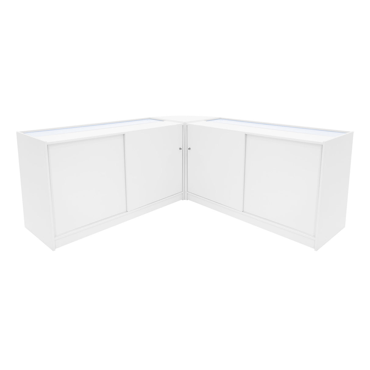 Iris LED Winkel Toonbank Set CM60 & 2 x B1500 - Wit