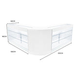 Helios LED Winkel Toonbank Set CM60 & 2 x K1500 - Wit