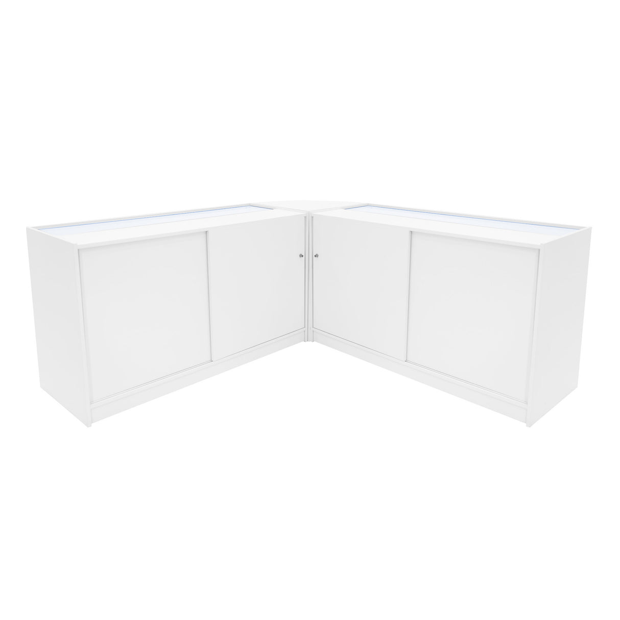 Adonis LED Winkel Toonbank Set B1500, C1500 & CM60 - Wit