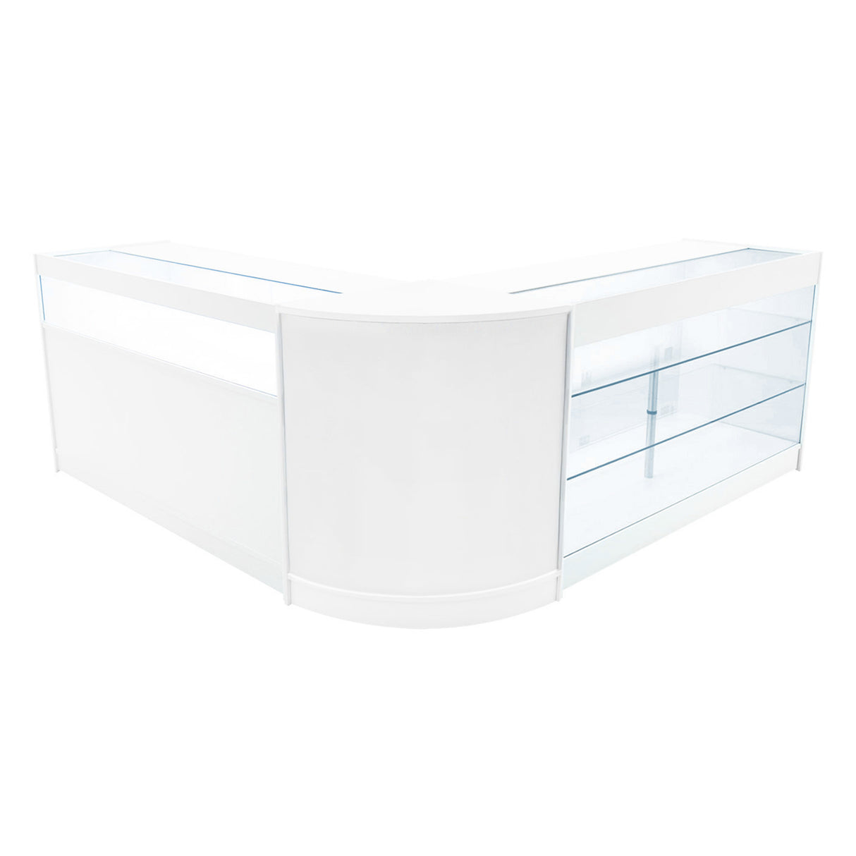 Triton LED Winkel Toonbank Set K1500, B1500 & CM60 - Wit