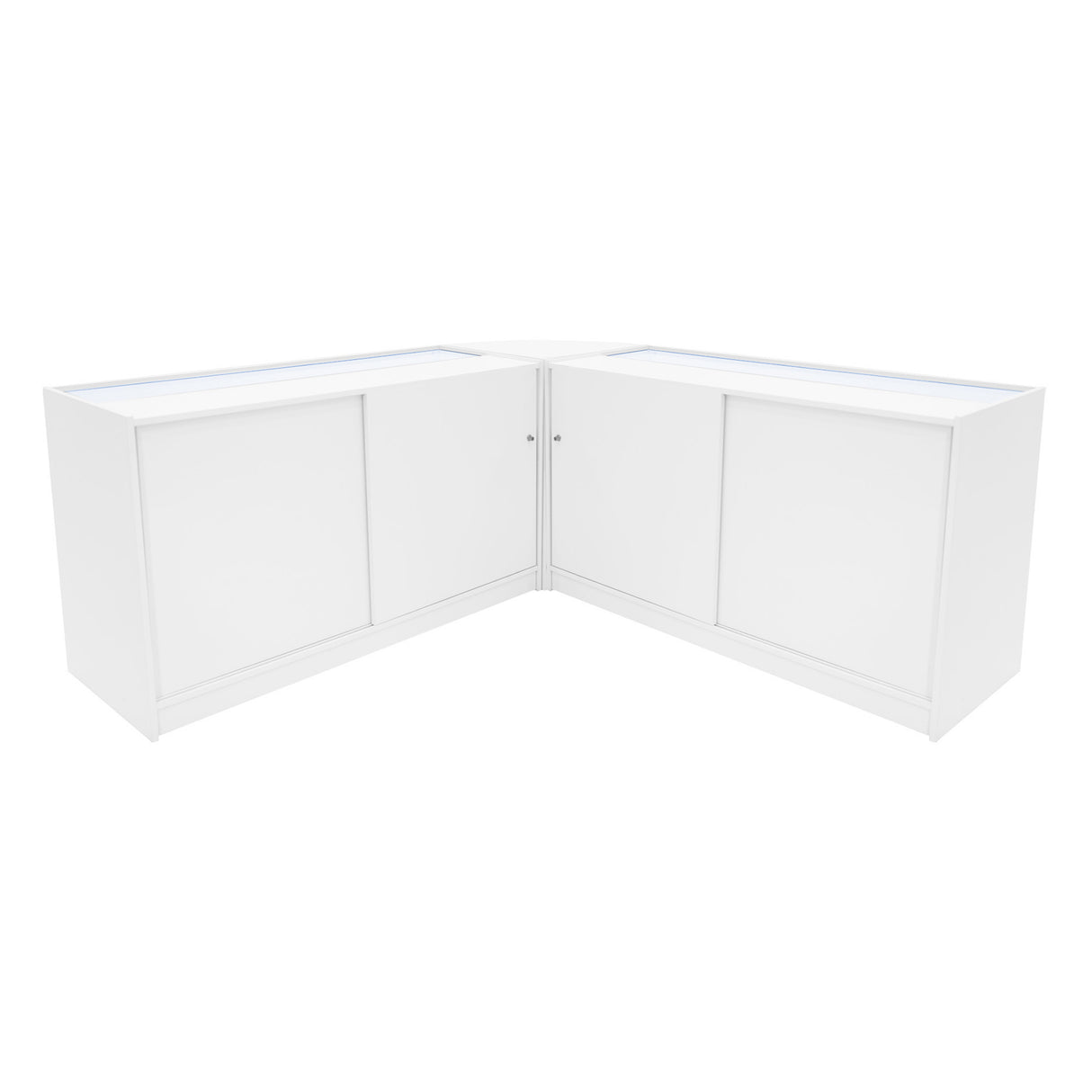 Hera LED Winkel Toonbank Set K1500, C1500 & CM60 - Wit