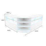 Andromeda LED Winkel Toonbank Set LM60 & 2 x C1500 - Wit