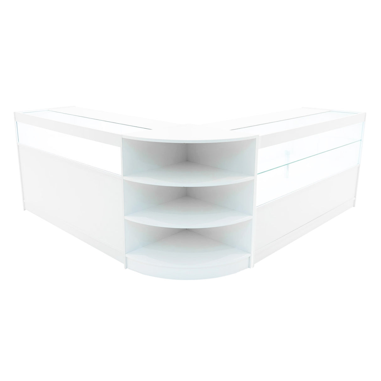 Harmonia LED Winkel Toonbank Set B1500, C1500 & LM60 - Wit