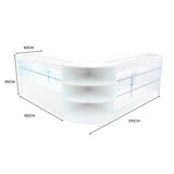 Calliope LED Winkel Toonbank Set K1500, C1500 & LM60 - Wit
