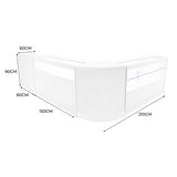 Gravity LED Winkel Toonbank Set B1500, C1500, TB60 & CM60 - Wit