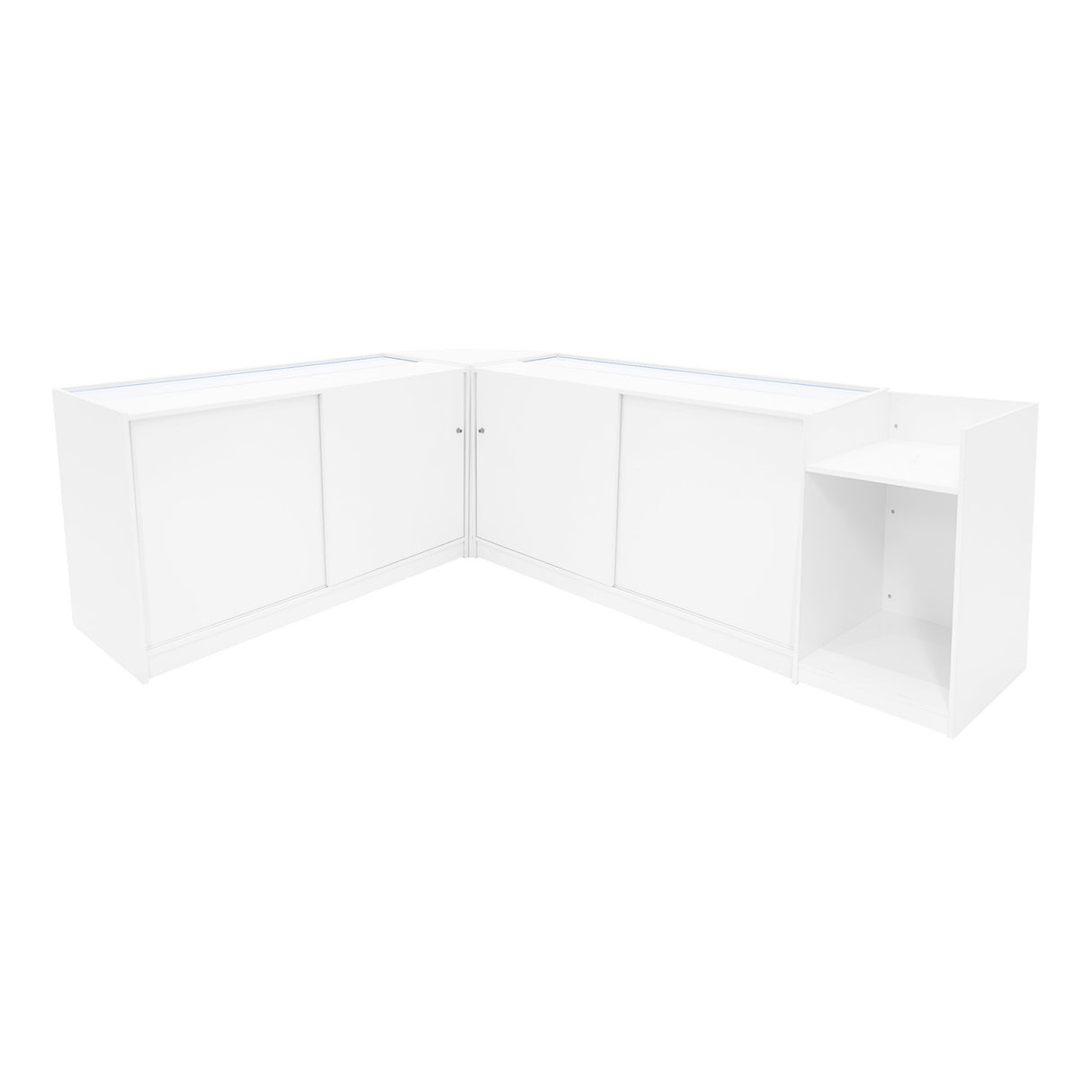 Vega LED Winkel Toonbank Set K1500, C1500, TB60 & CM60 - Wit