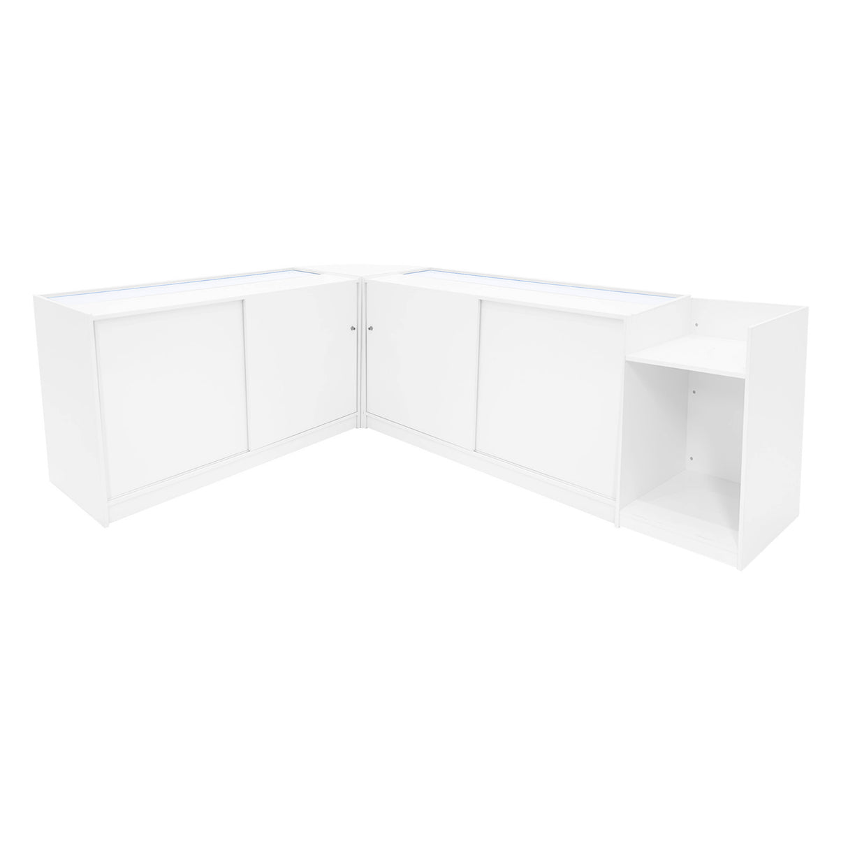 Sagittarius LED Winkel Toonbank Set LM60, TB60 & 2 x B1500 - Wit