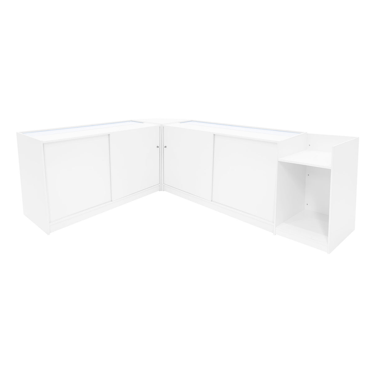 Theia LED Winkel Toonbank Set K1500, C1500, TB60 & LM60 - Wit