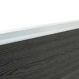 Composiet Schutting Paneel & 2 x LED Palen - Grijs