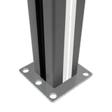 Composiet Schutting Paneel & 2 x LED Palen - Bruin