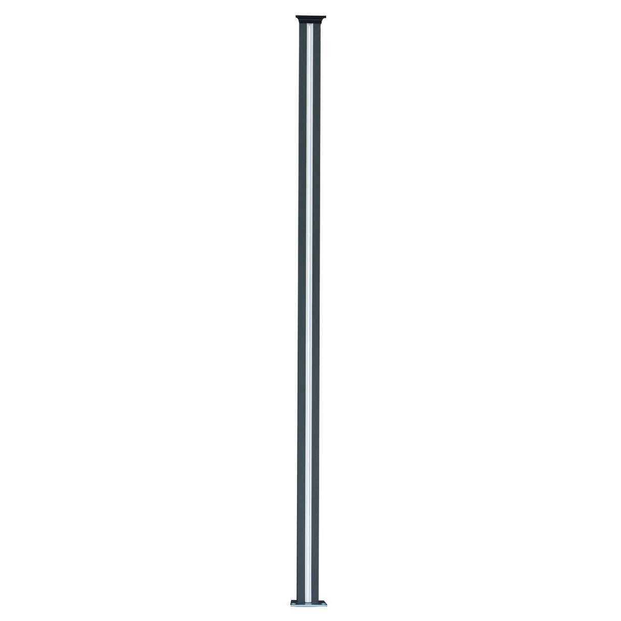 Composiet Schutting Paneel & 2 x LED Palen - Bruin