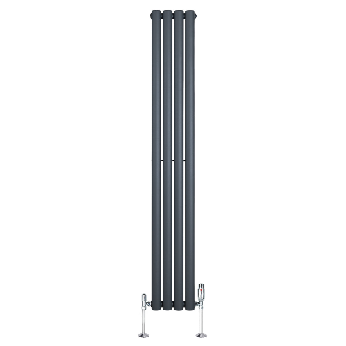 Ovale Design Radiator - 1 Kolom - 1600 mm x 240 mm - Antraciet Grijs ...