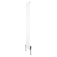 Witte design radiator met vlakke panelen, 1 kolom, 1800 x 280mm, inclusief haakse thermostaatkraan voor moderne interieurs