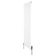 Witte design radiator met vlakke panelen, 1 kolom, 1800 x 560mm, inclusief haakse thermostaatkraan voor moderne interieurs