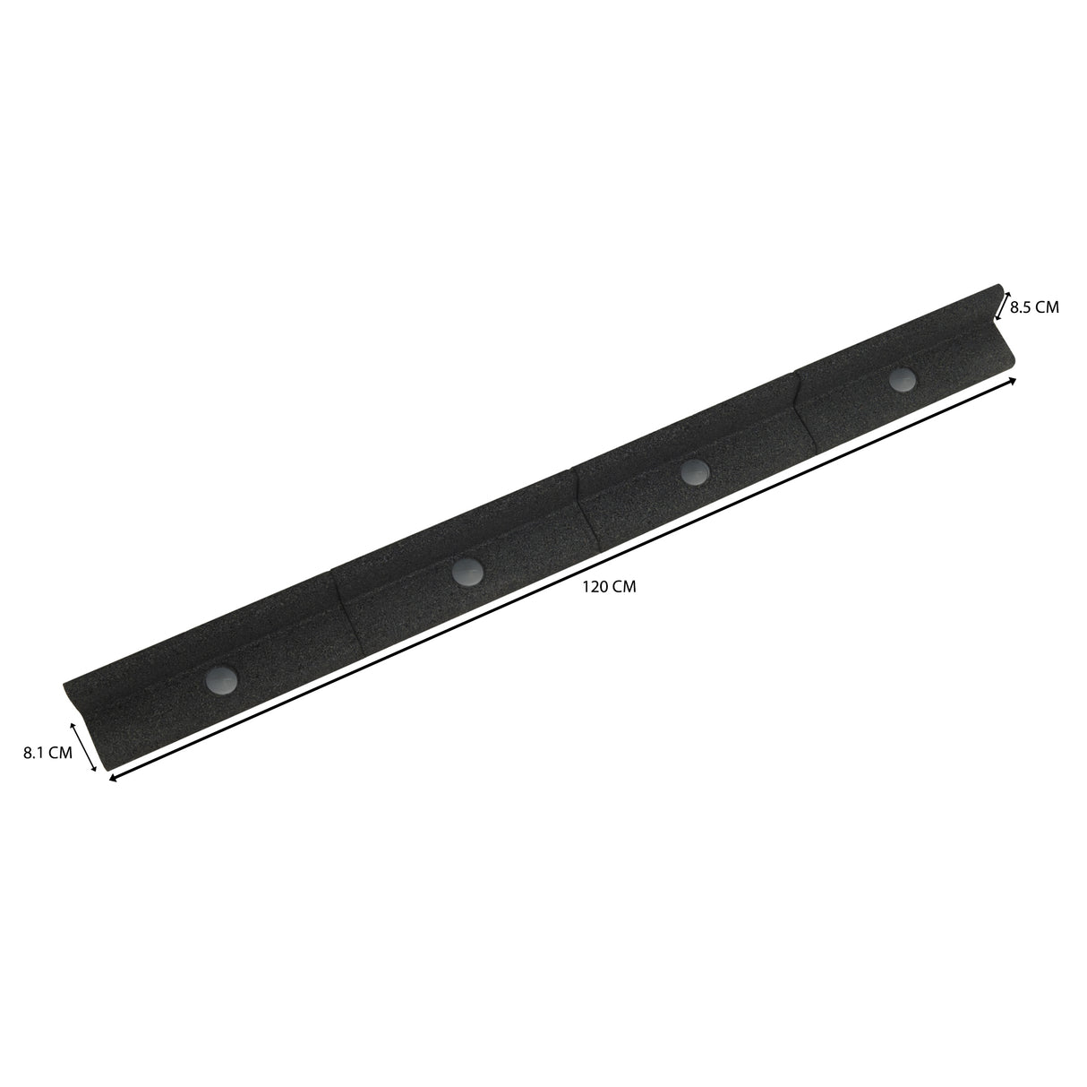 Flexibele Tuinrand 26,4 m incl. Hamer - Zwart