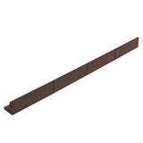 Flexibele Tuinrand 4 x 1,2 m incl. Hamer - Bruin