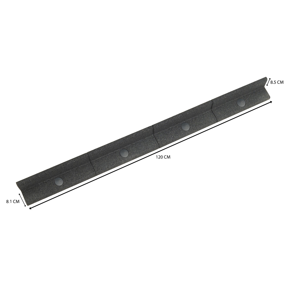 Flexibele Tuinrand 36 m incl. Hamer - Grijs