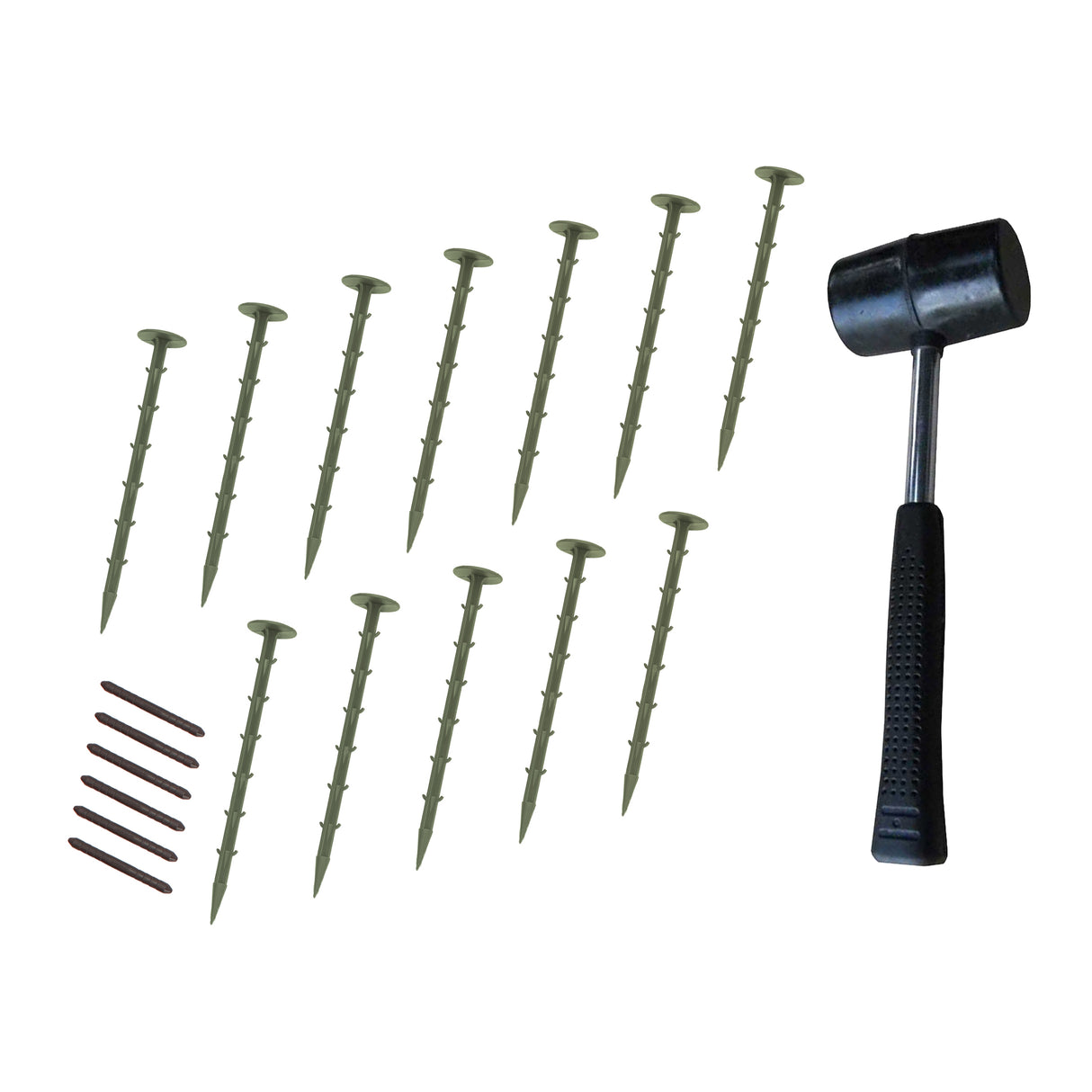Flexibele Tuinrand 8 x 1,2 m incl. Hamer - Groen
