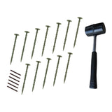 Flexibele Tuinrand 28 x 1,2 m incl. Hamer - Groen