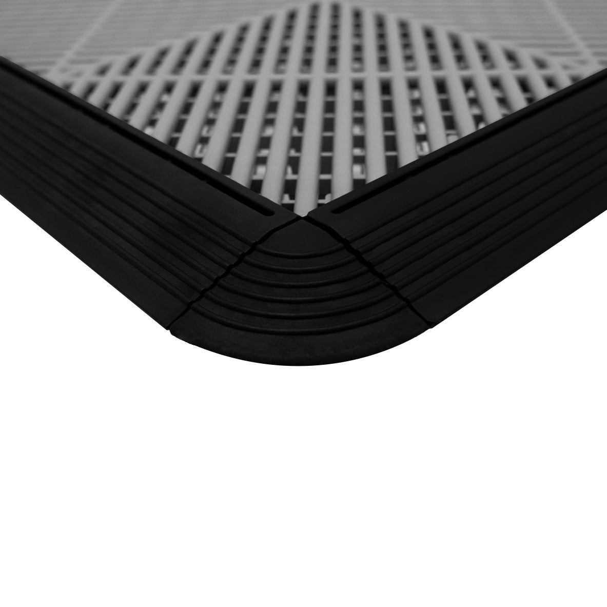Geventileerde Kliktegels 3,2m x 6m voor Garage en Werkplaatsen, Antislip - 90 Grijs en 30 Blauw