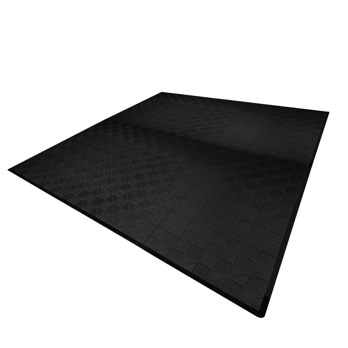 Geventileerde Kliktegels 6m x 6m voor Garage en Werkplaatsen, Antislip - Zwart