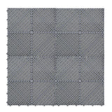 Geventileerde Kliktegels 6m x 6m voor Garage en Werkplaatsen, Antislip - Grijs