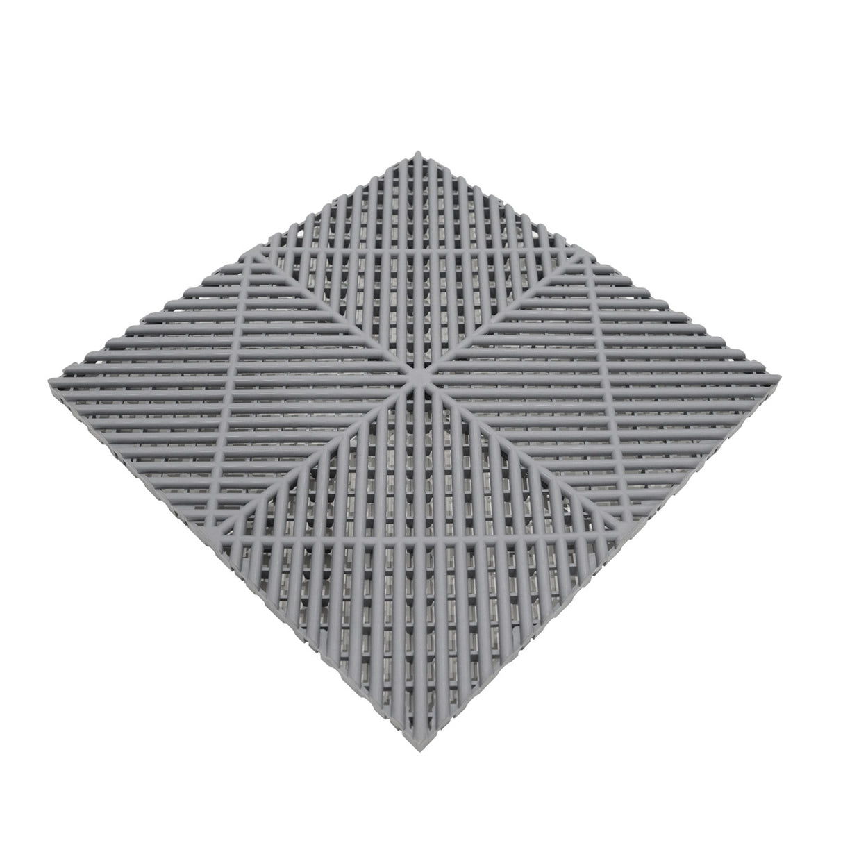 Geventileerde Kliktegels 6m x 6m voor Garage en Werkplaatsen, Antislip - Grijs