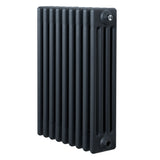 Traditionele 4-kolom radiator in antraciet grijs, met een strak en modern ontwerp, perfect voor elke ruimte en stijl