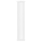 Traditionele witte 4-kolom radiator van 1800 x 380 mm met een gladde, strakke afwerking en een tijdloos ontwerp voor elke ruimte