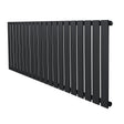 Vlakke design radiator met antraciet grijze afwerking, 1 kolom, 600 x 1400mm, met strakke lijnen en moderne uitstraling