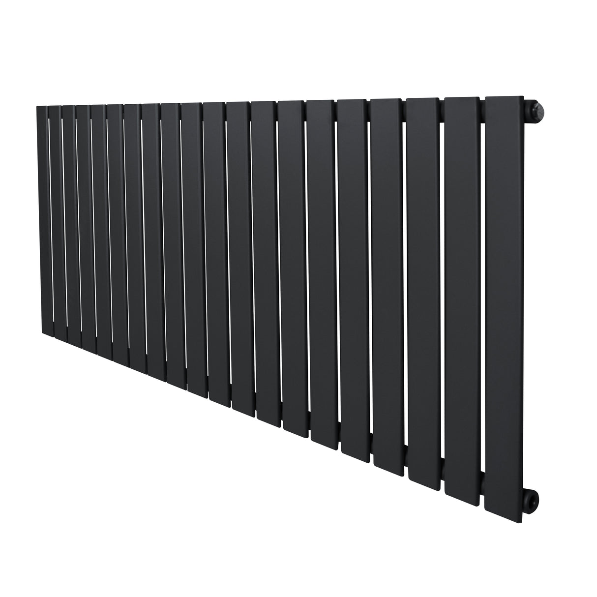 Vlakke design radiator met antraciet grijze afwerking, 1 kolom, 600 x 1400mm, met strakke lijnen en moderne uitstraling