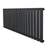 Vlakke design radiator met antraciet grijze afwerking, 1 kolom, 600 x 1400mm, met strakke lijnen en moderne uitstraling