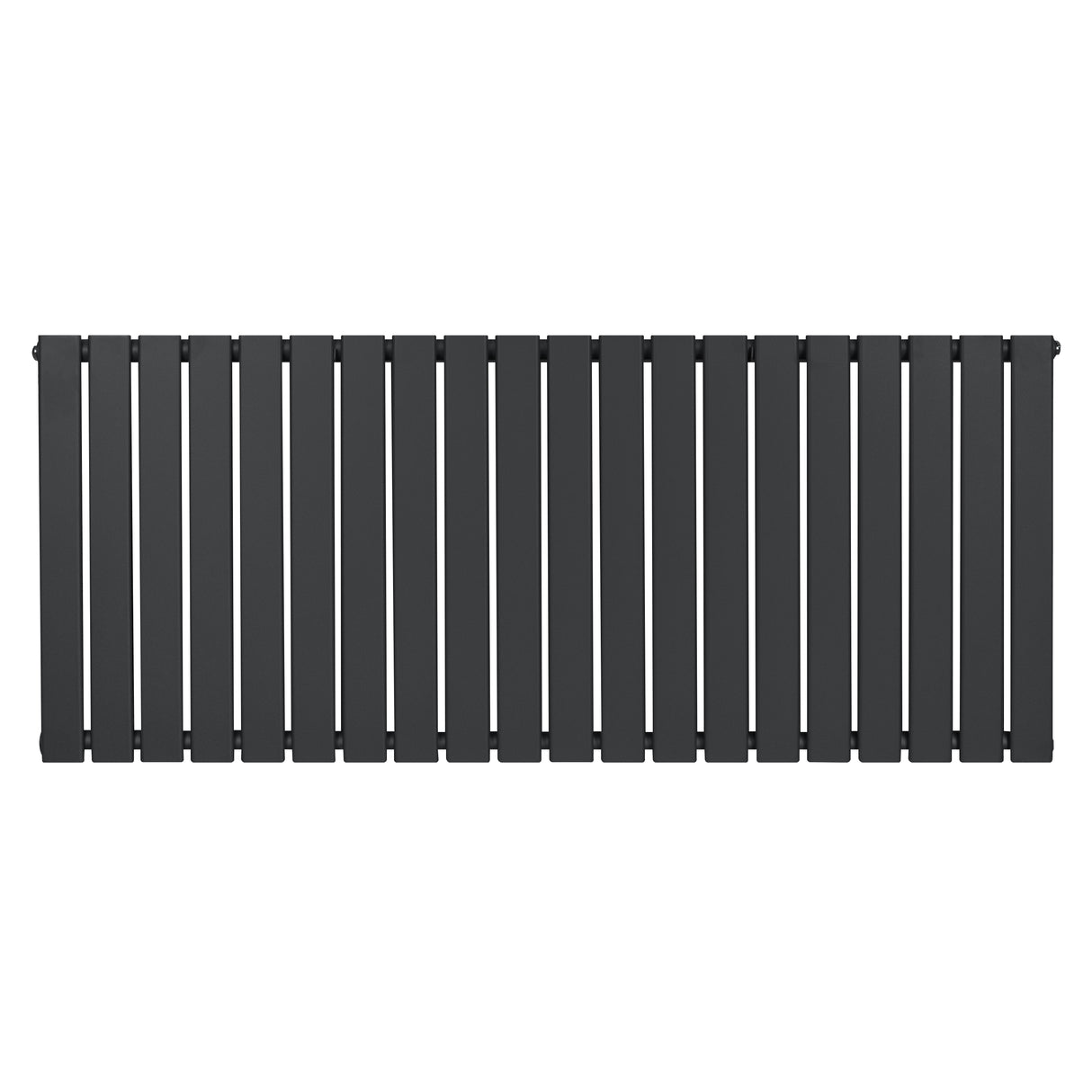 Design radiator met vlakke panelen in antraciet grijs, 1 kolom, 600 x 1400mm, strak en modern ontwerp voor elke ruimte