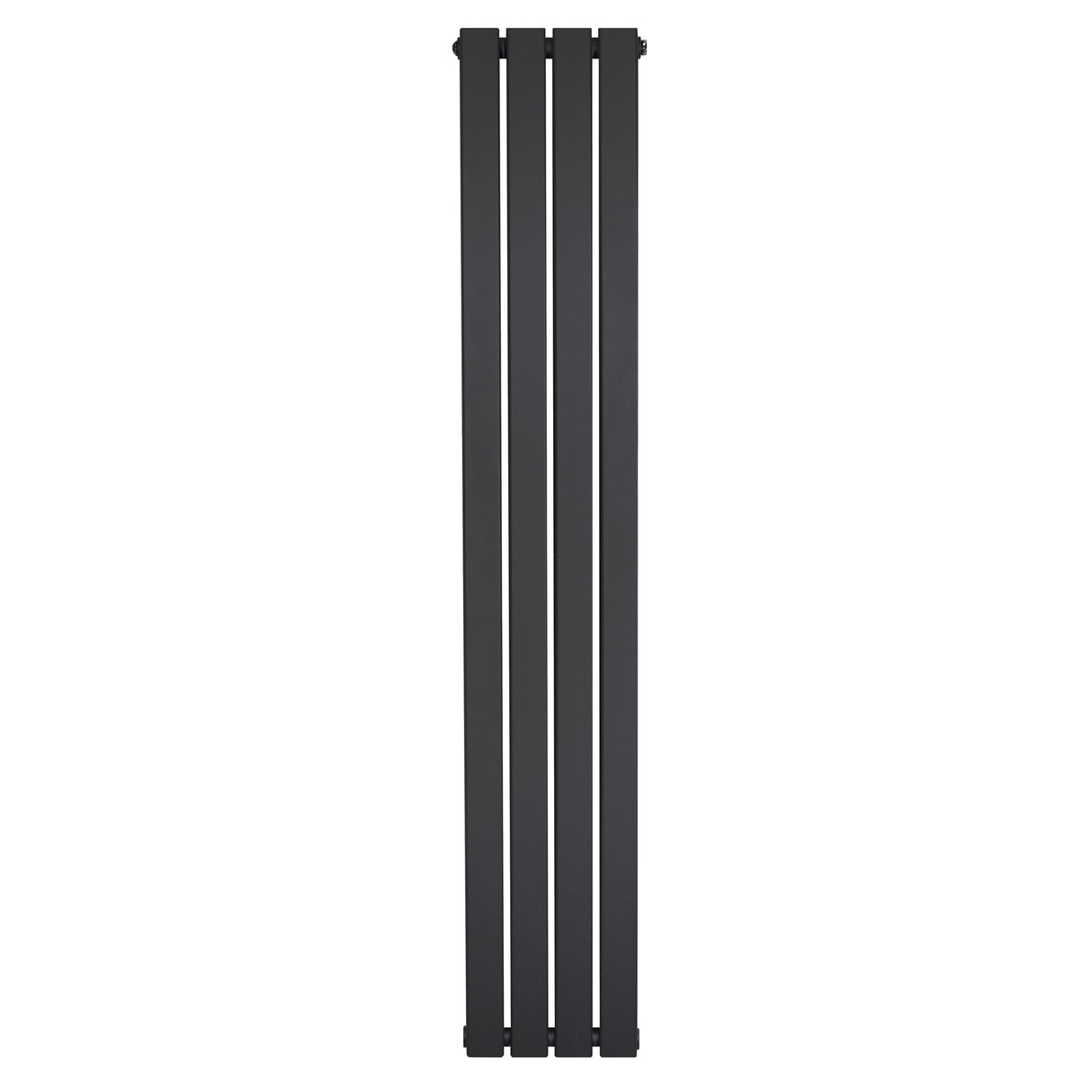 Antraciet grijze design radiator met vlakke panelen en één kolom, 1600 x 280 mm, strak en modern ontwerp voor elke ruimte