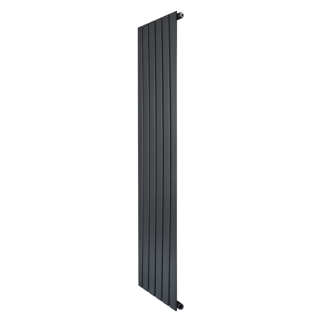 Vlakke design radiator met antraciet grijze afwerking, 1 kolom, 1600 x 420mm, strak en modern voor elke ruimte