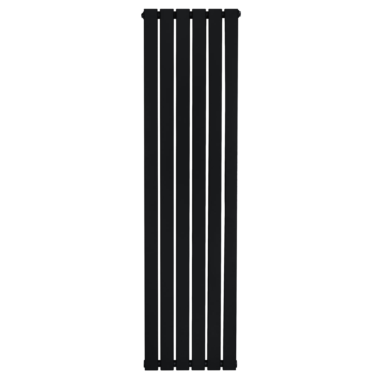 Zwart design radiator met vlakke panelen, 1 kolom, 1600 x 420mm, strak en modern ontwerp voor stijlvolle verwarming in elke ruimte
