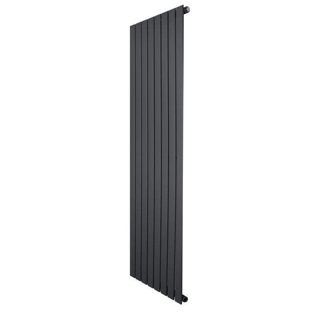 Vlakke design radiator met één kolom, antraciet grijs, 1600 x 560 mm, met een strakke, moderne uitstraling en gladde afwerking