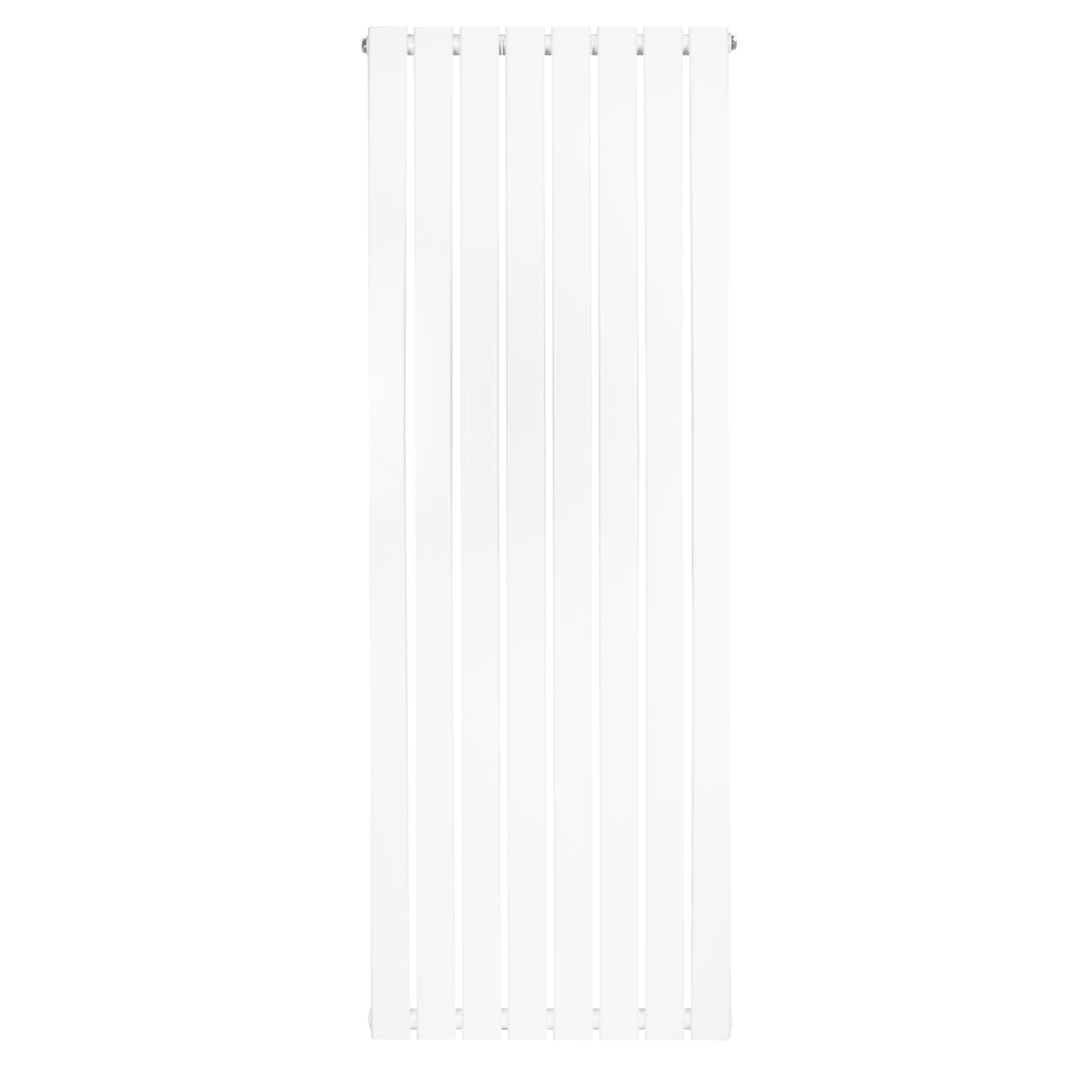 Strak witte design radiator met vlakke panelen en één kolom, afmetingen 1600 x 560 mm, ideaal voor moderne interieurs
