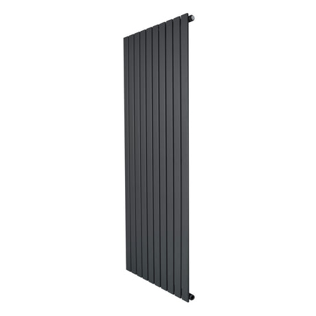 Vlakke design radiator met antraciet grijze panelen, 1 kolom, 1600 x 700 mm, strak en modern uiterlijk voor elke ruimte