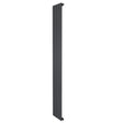 Vlakke panelen design radiator in antraciet grijs, 1 kolom, 1800 x 280mm, met een strakke, moderne uitstraling en gladde afwerking