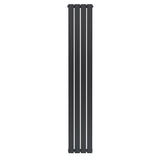 Vlakke design radiator met antraciet grijze afwerking, 1 kolom, 1800 x 280mm, strak en modern voor elke ruimte