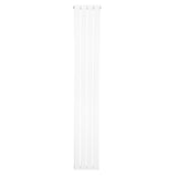 Strakke, witte design radiator met vlakke panelen, 1 kolom, 1800 x 280mm, ideaal voor moderne interieurs en efficiënte verwarming