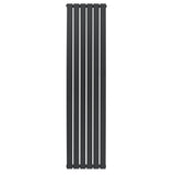 Vlakke design radiator met antraciet grijze afwerking, 1 kolom, 1800 x 420mm, strak en modern voor elke ruimte