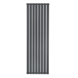 Vlakke panelen design radiator in antraciet grijs, 1 kolom, 1800 x 560mm, met een strakke, moderne uitstraling en gladde afwerking