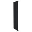 Zwarte designradiator met vlakke panelen, 1 kolom, 1800 x 560 mm, strak en modern ontwerp, perfect voor elke ruimte