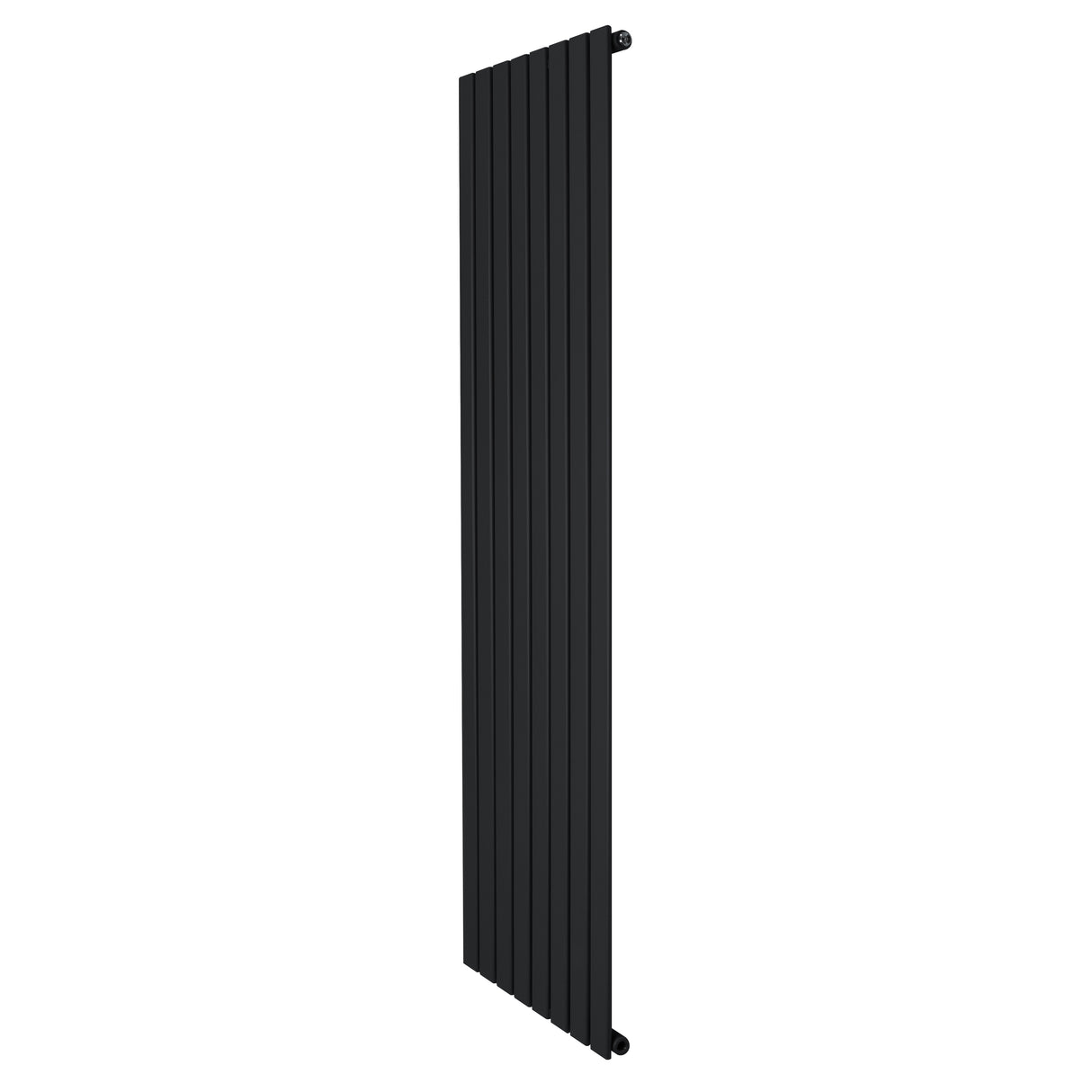 Zwarte designradiator met vlakke panelen, 1 kolom, 1800 x 560 mm, strak en modern ontwerp, perfect voor elke ruimte